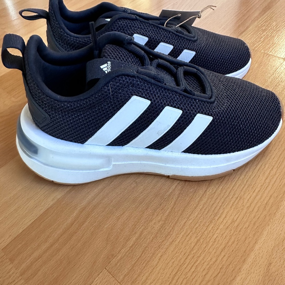 Adidas Racer TR23 K Kids Black and White Sneakers